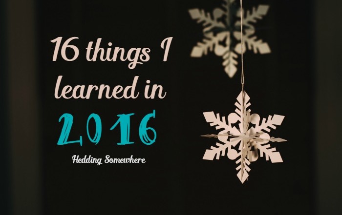 16 Things I Learned in 2016